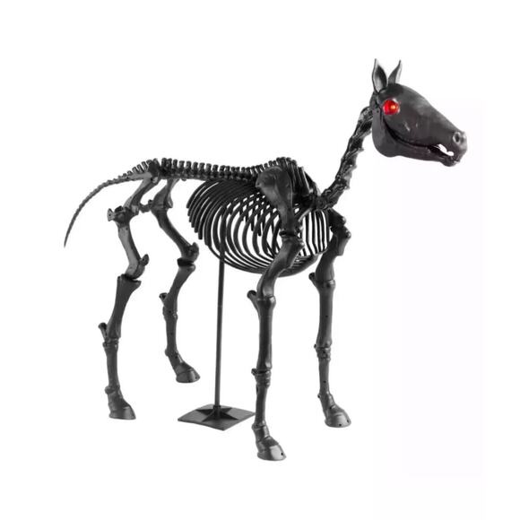 5.5 ft LED Skeleton Pony Halloween Home Depot Horse New Home Accents Prop - Picture 1 of 6